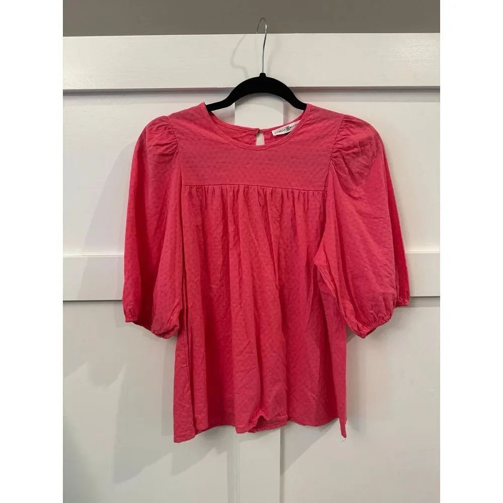 Michelle McDowell pink blouse size medium EUC - Picture 1 of 3